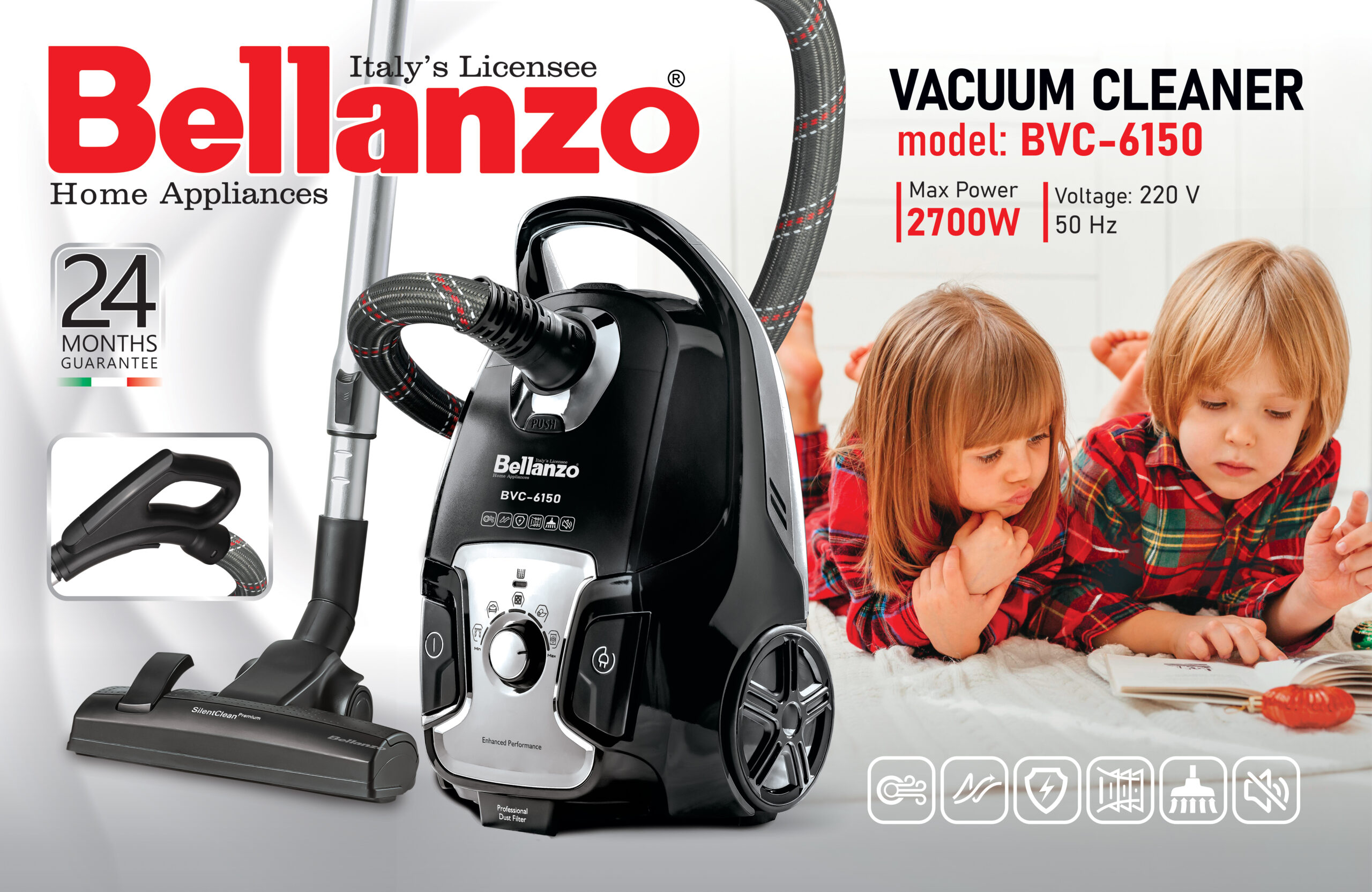 جارو برقی ولومی بلانزو BVC-6150